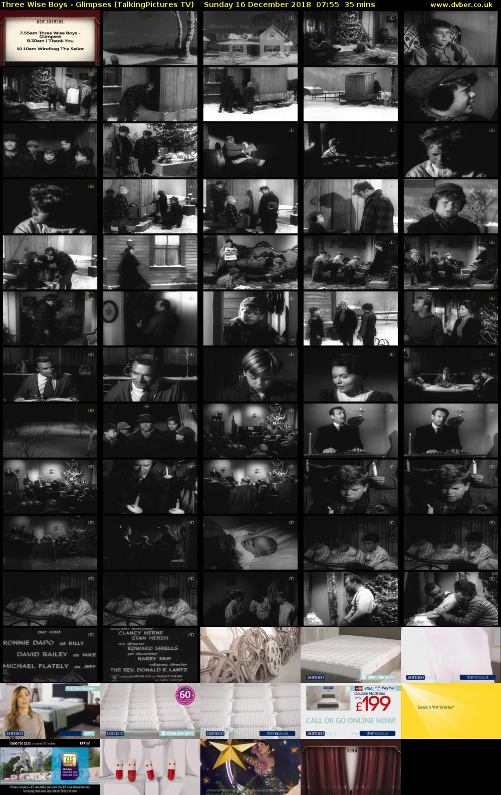 Three Wise Boys - Glimpses (TalkingPictures TV) Sunday 16 December 2018 07:55 - 08:30