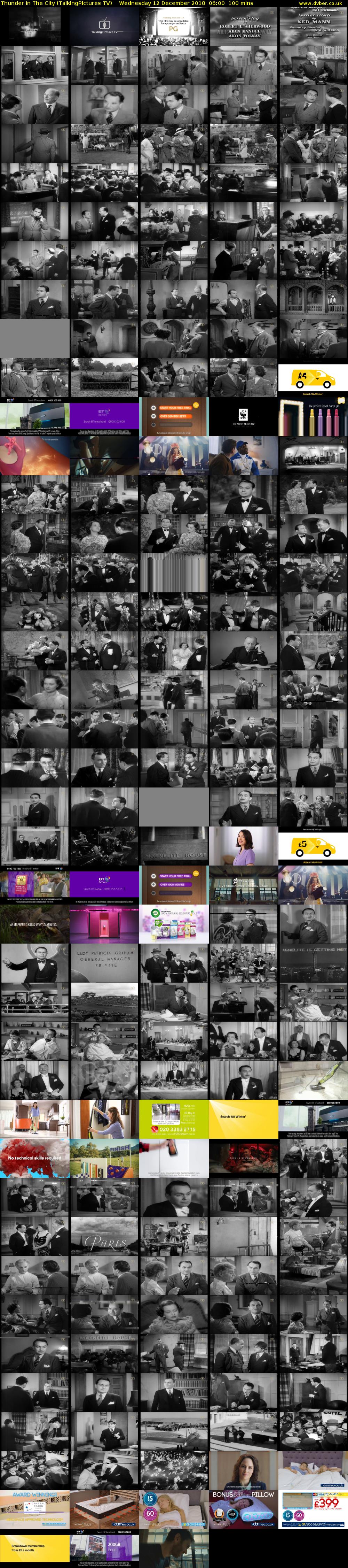 Thunder In The City (TalkingPictures TV) Wednesday 12 December 2018 06:00 - 07:40