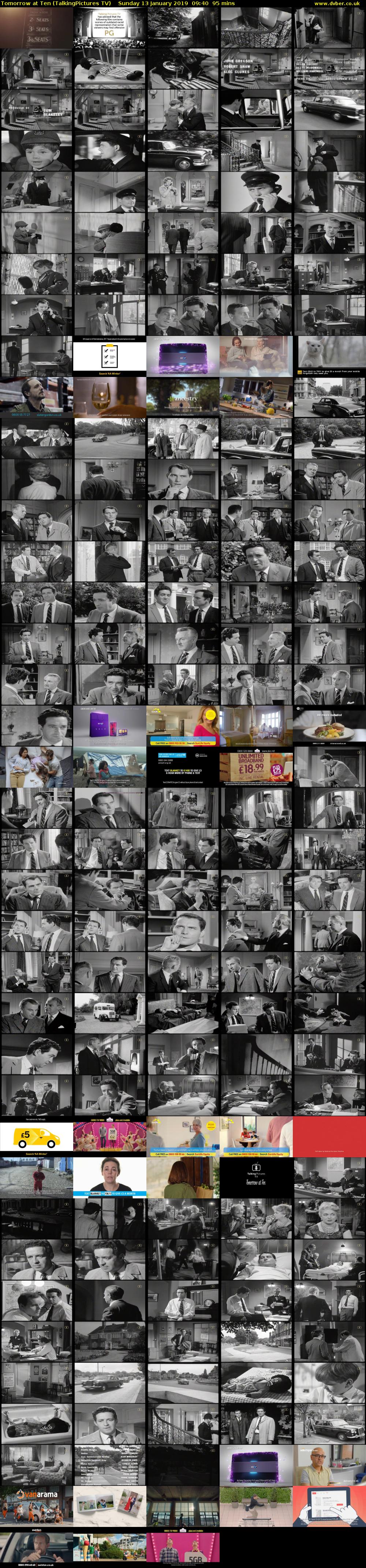 Tomorrow at Ten (TalkingPictures TV) Sunday 13 January 2019 09:40 - 11:15