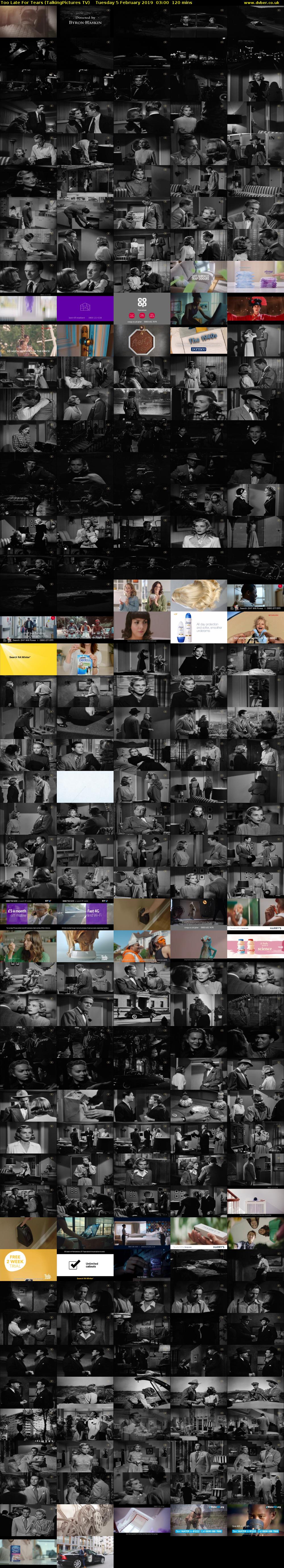 Too Late For Tears (TalkingPictures TV) Tuesday 5 February 2019 03:00 - 05:00