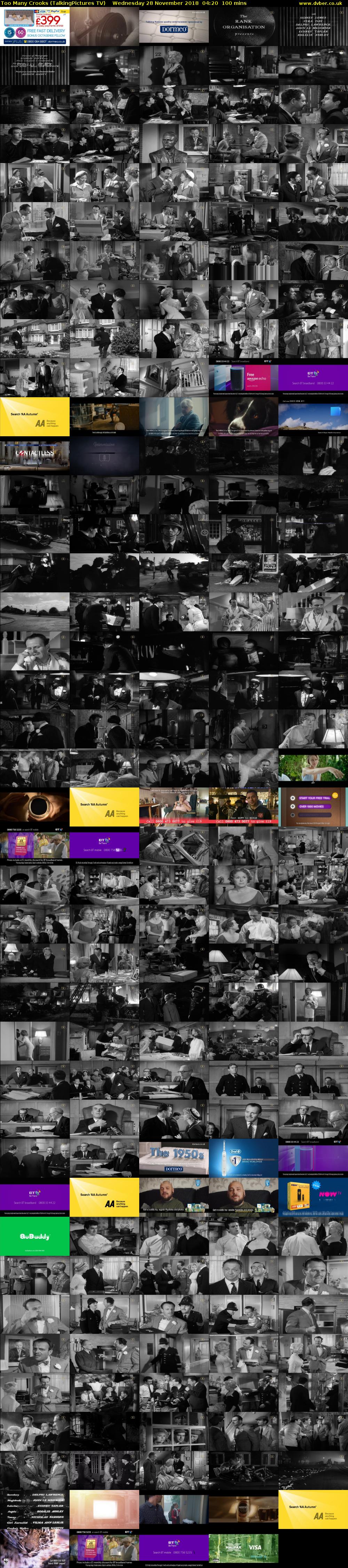 Too Many Crooks (TalkingPictures TV) Wednesday 28 November 2018 04:20 - 06:00