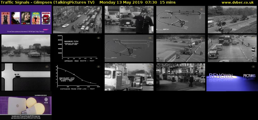 Traffic Signals - Glimpses (TalkingPictures TV) Monday 13 May 2019 07:30 - 07:45