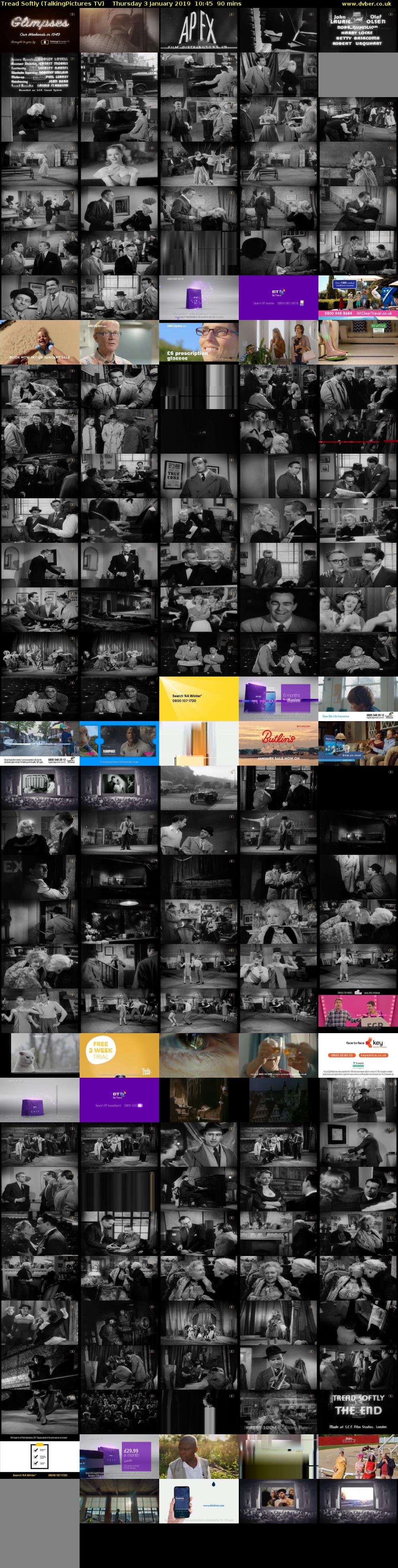 Tread Softly (TalkingPictures TV) Thursday 3 January 2019 10:45 - 12:15