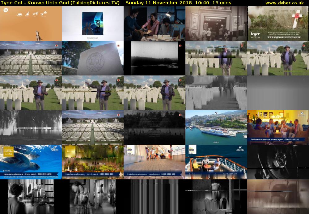 Tyne Cot - Known Unto God (TalkingPictures TV) Sunday 11 November 2018 10:40 - 10:55