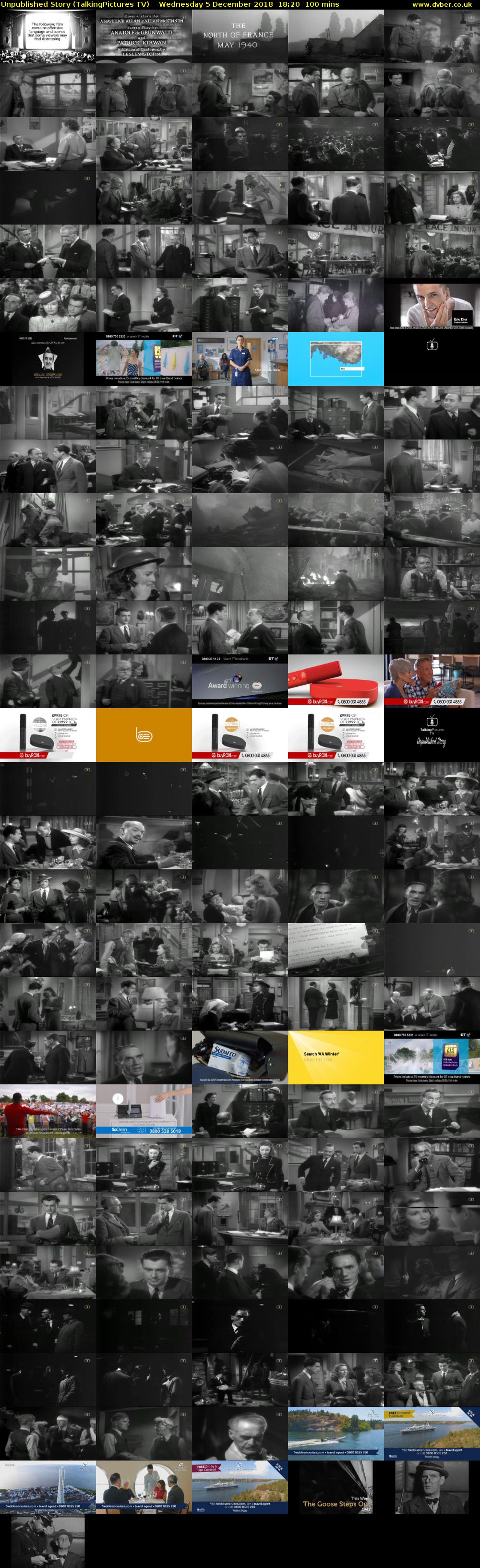 Unpublished Story (TalkingPictures TV) Wednesday 5 December 2018 18:20 - 20:00