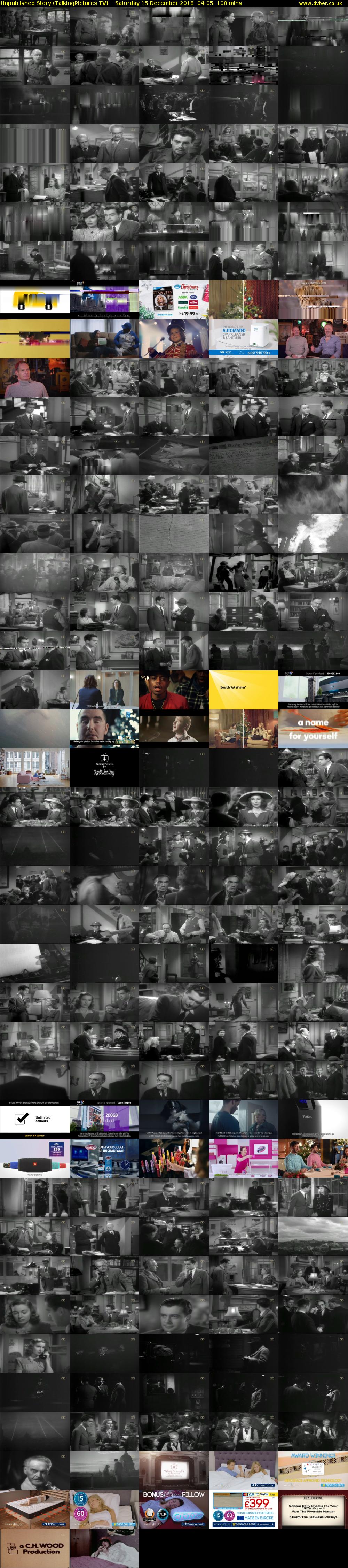 Unpublished Story (TalkingPictures TV) Saturday 15 December 2018 04:05 - 05:45