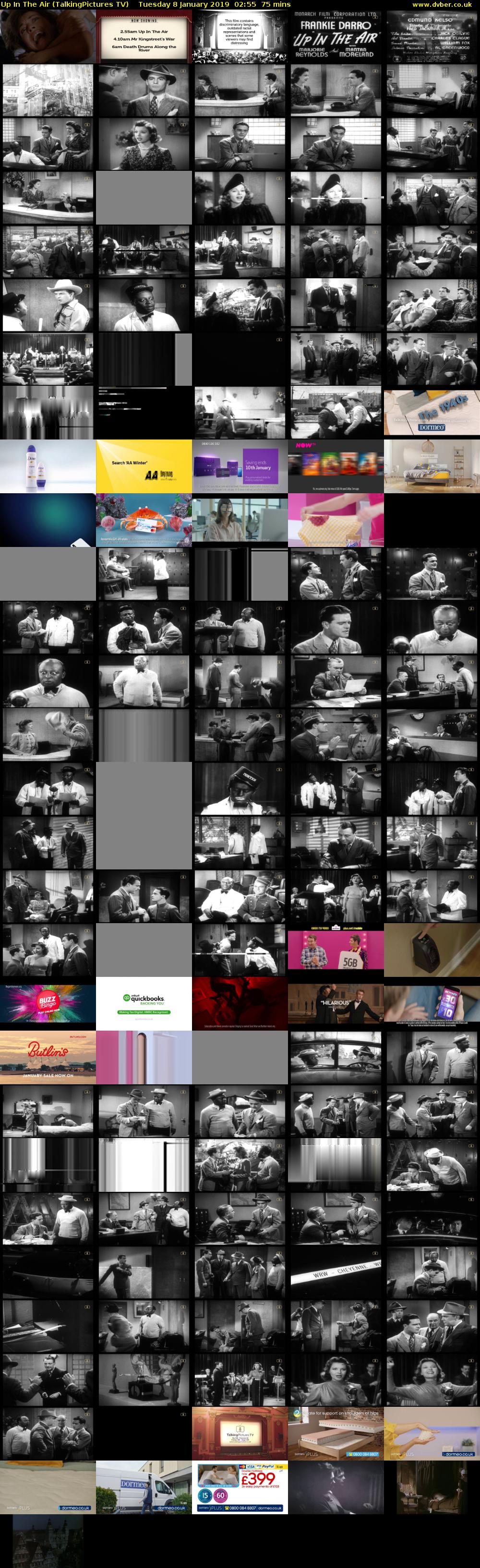 Up In The Air (TalkingPictures TV) Tuesday 8 January 2019 02:55 - 04:10