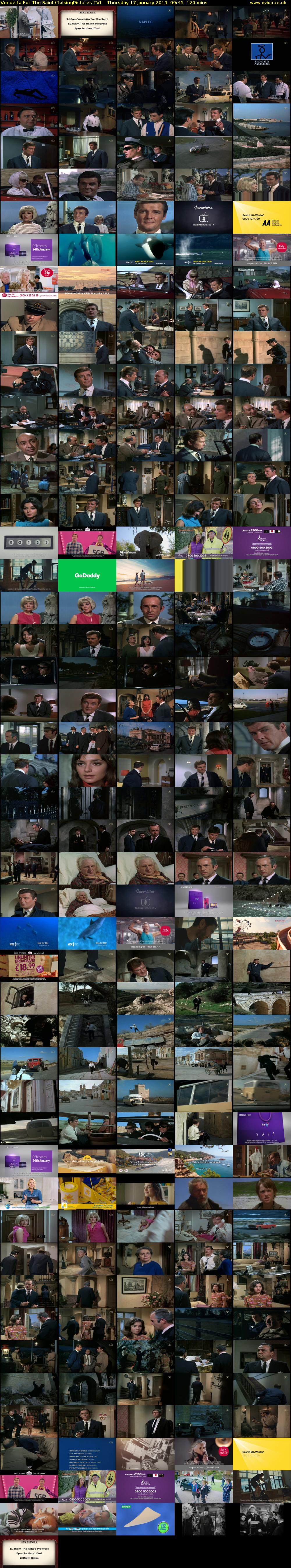 Vendetta For The Saint (TalkingPictures TV) Thursday 17 January 2019 09:45 - 11:45