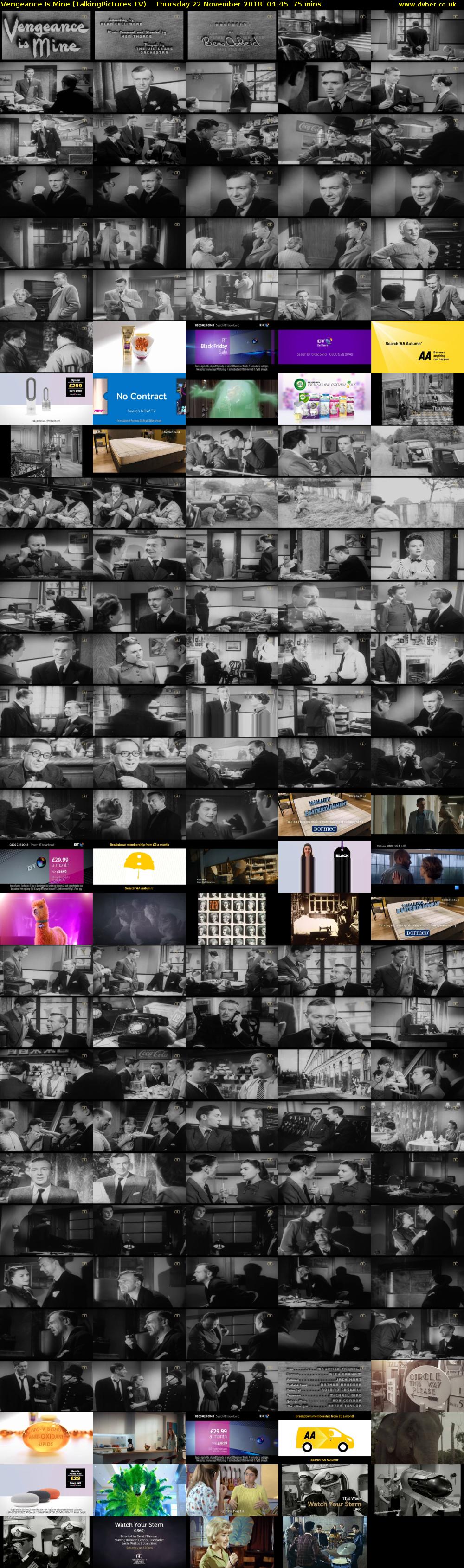 Vengeance Is Mine (TalkingPictures TV) Thursday 22 November 2018 04:45 - 06:00