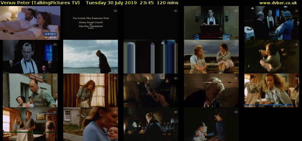 Venus Peter (TalkingPictures TV) Tuesday 30 July 2019 23:45 - 01:45