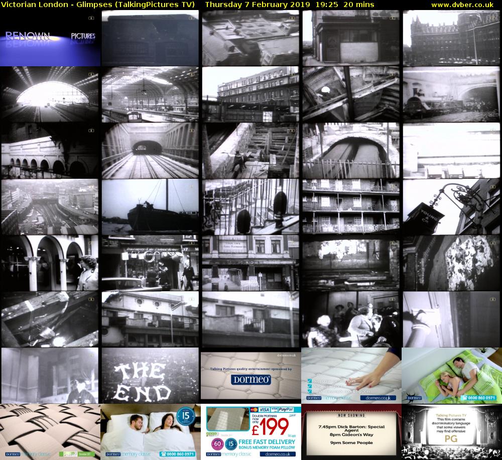 Victorian London - Glimpses (TalkingPictures TV) Thursday 7 February 2019 19:25 - 19:45