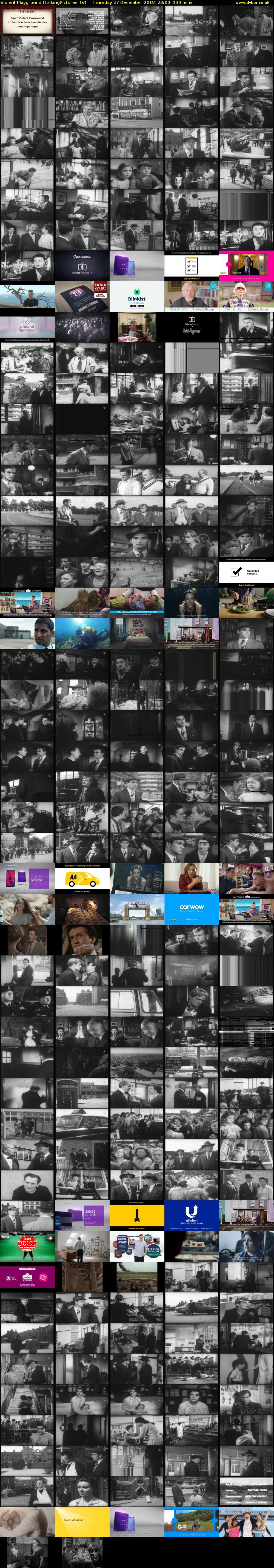 Violent Playground (TalkingPictures TV) Thursday 27 December 2018 23:00 - 01:10