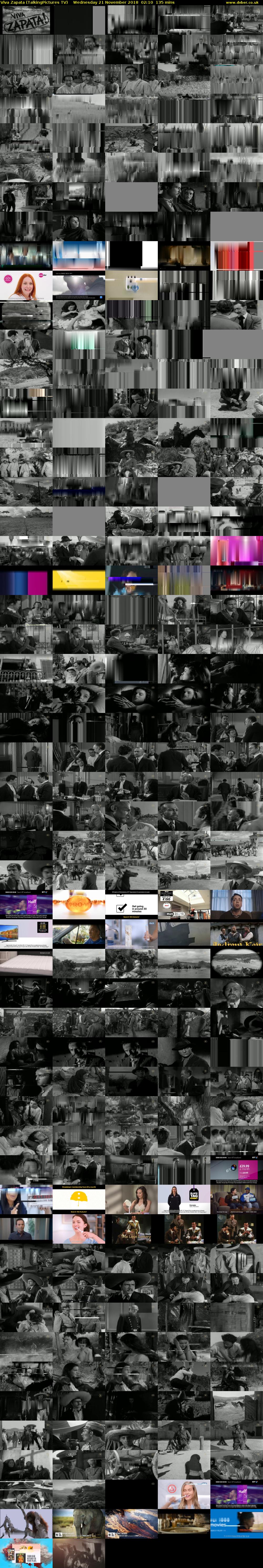 Viva Zapata (TalkingPictures TV) Wednesday 21 November 2018 02:10 - 04:25