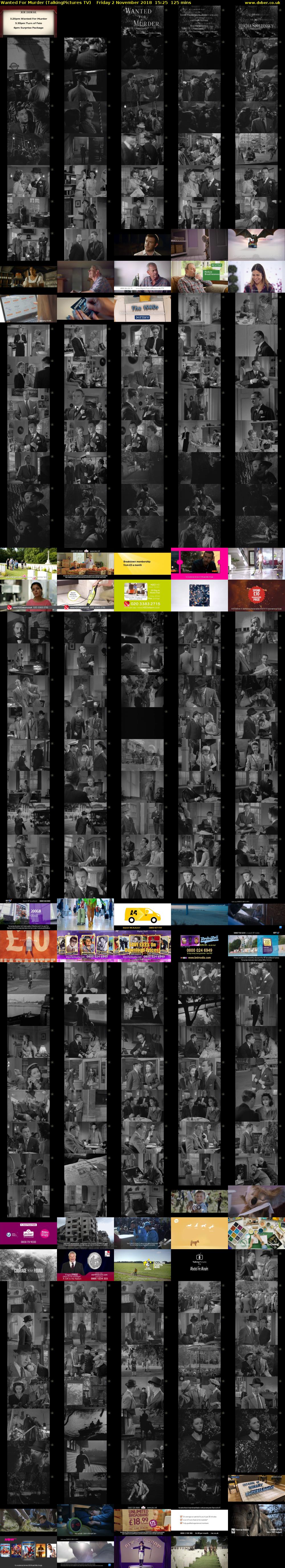 Wanted For Murder (TalkingPictures TV) Friday 2 November 2018 15:25 - 17:30