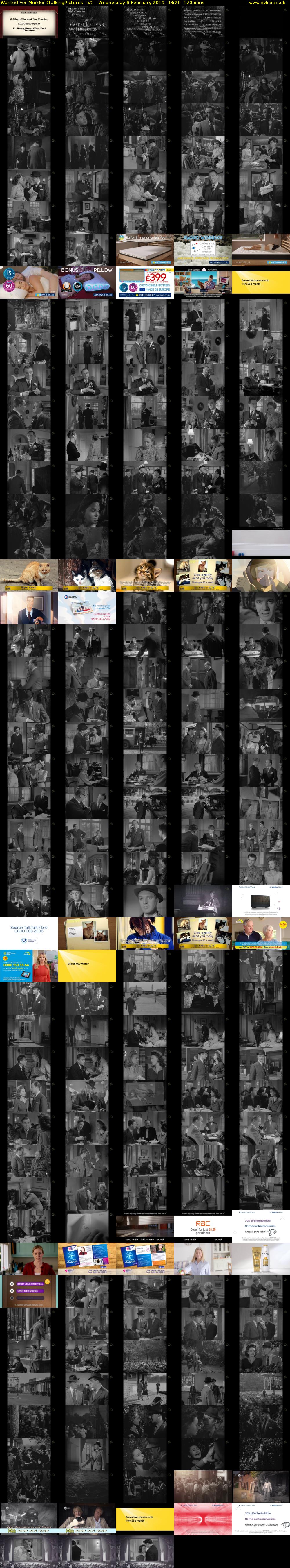 Wanted For Murder (TalkingPictures TV) Wednesday 6 February 2019 08:20 - 10:20