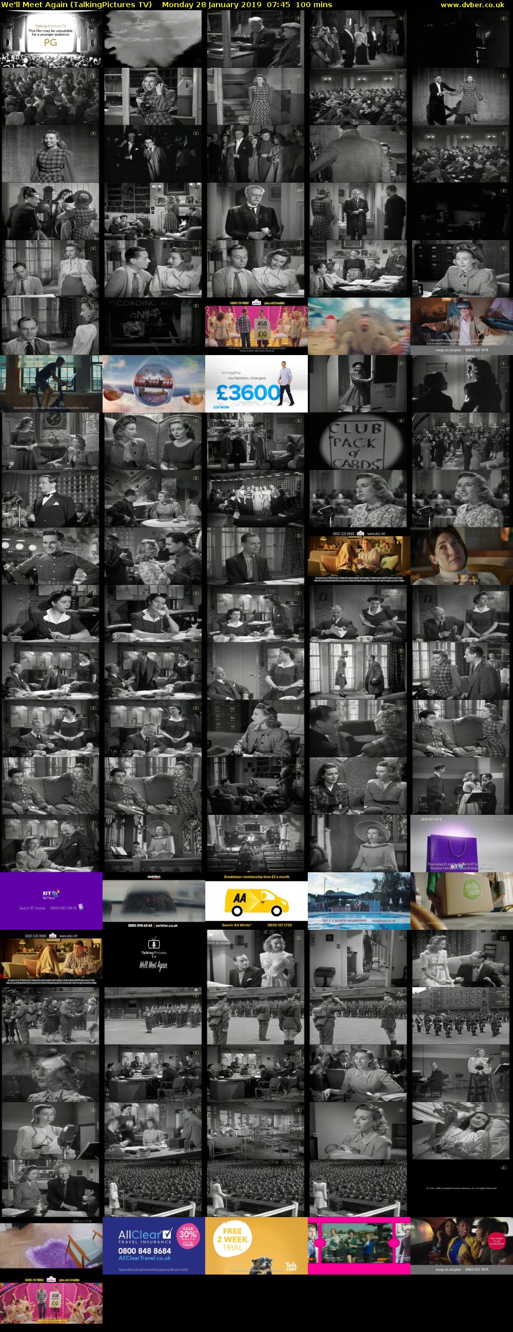 We'll Meet Again (TalkingPictures TV) Monday 28 January 2019 07:45 - 09:25