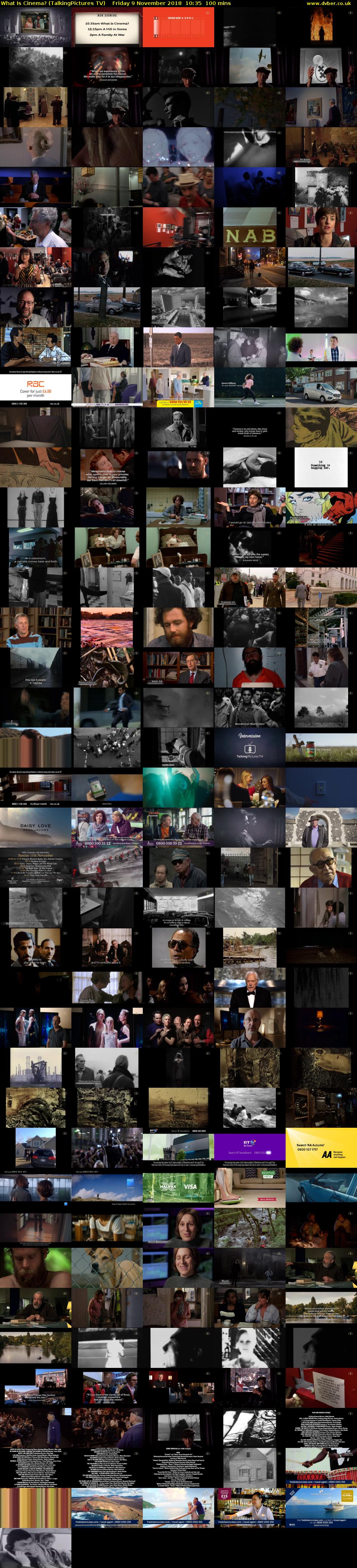 What Is Cinema? (TalkingPictures TV) Friday 9 November 2018 10:35 - 12:15