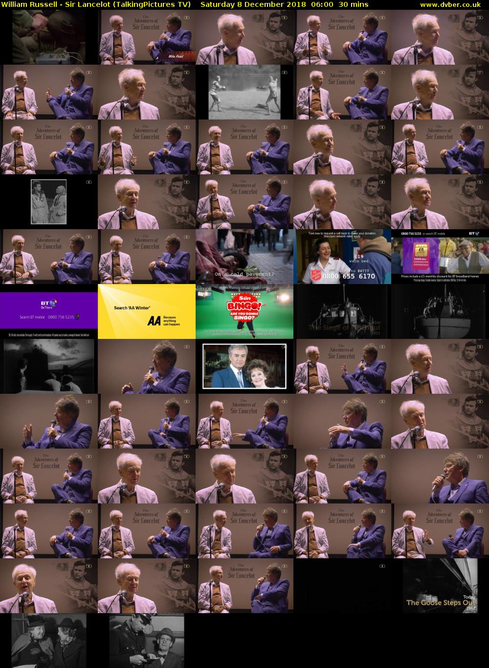 William Russell - Sir Lancelot (TalkingPictures TV) Saturday 8 December 2018 06:00 - 06:30