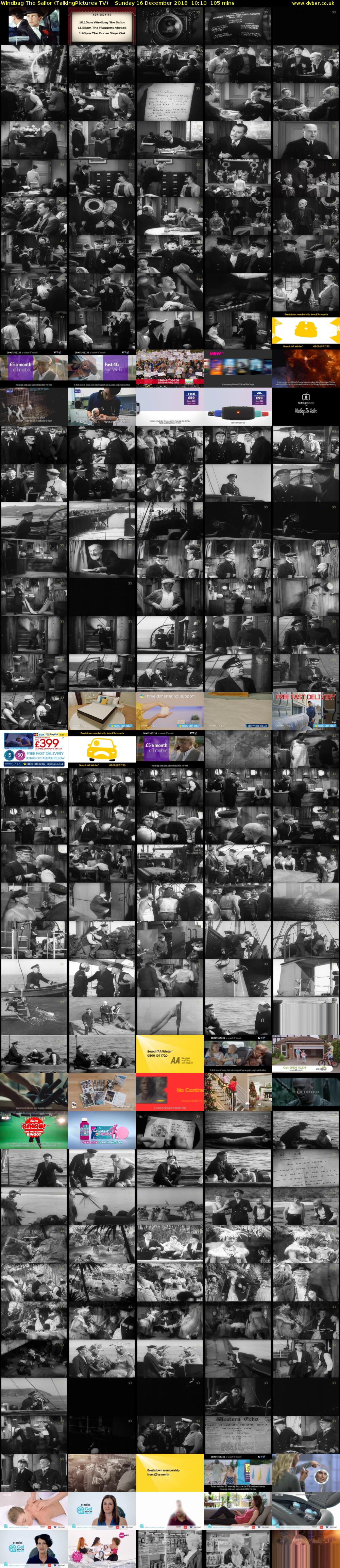 Windbag The Sailor (TalkingPictures TV) Sunday 16 December 2018 10:10 - 11:55