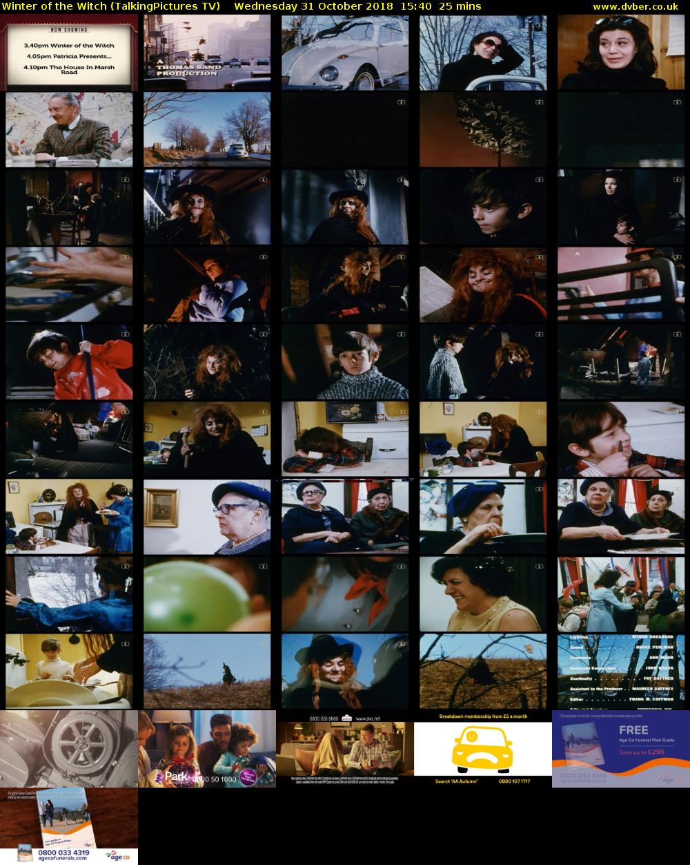 Winter of the Witch (TalkingPictures TV) Wednesday 31 October 2018 15:40 - 16:05