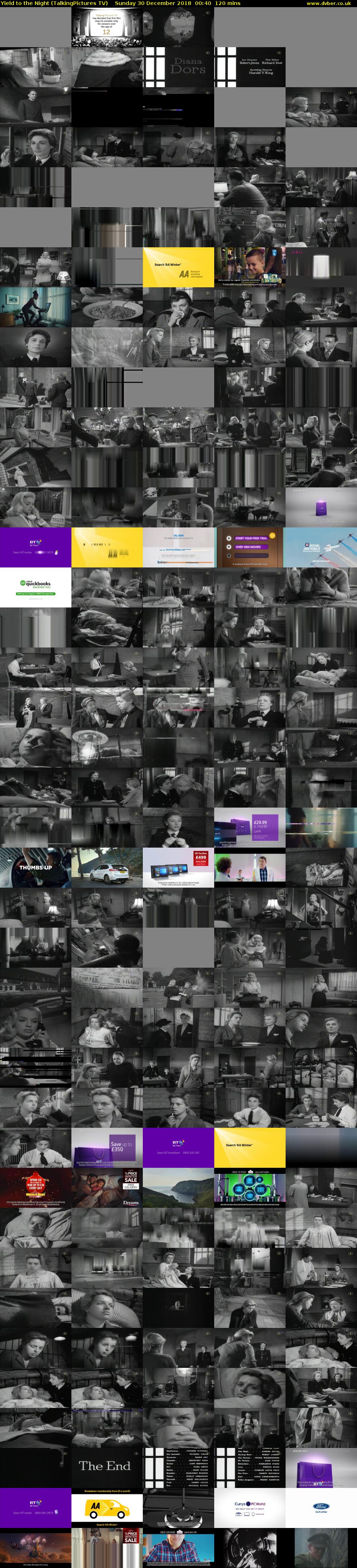 Yield to the Night (TalkingPictures TV) Sunday 30 December 2018 00:40 - 02:40