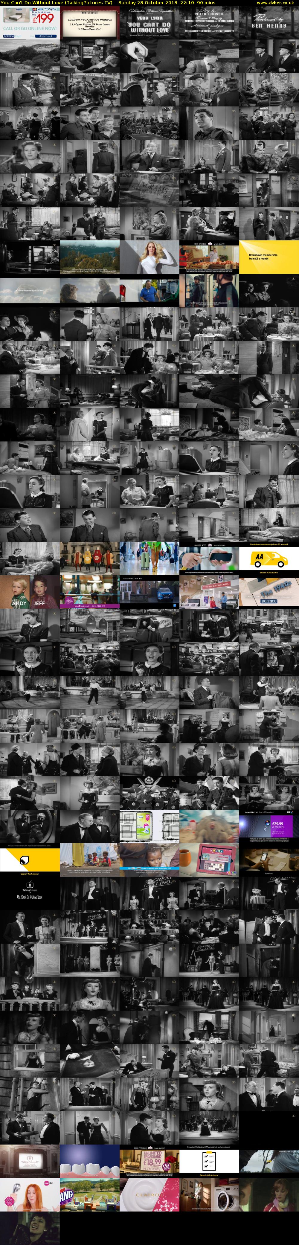 You Can't Do Without Love (TalkingPictures TV) Sunday 28 October 2018 22:10 - 23:40