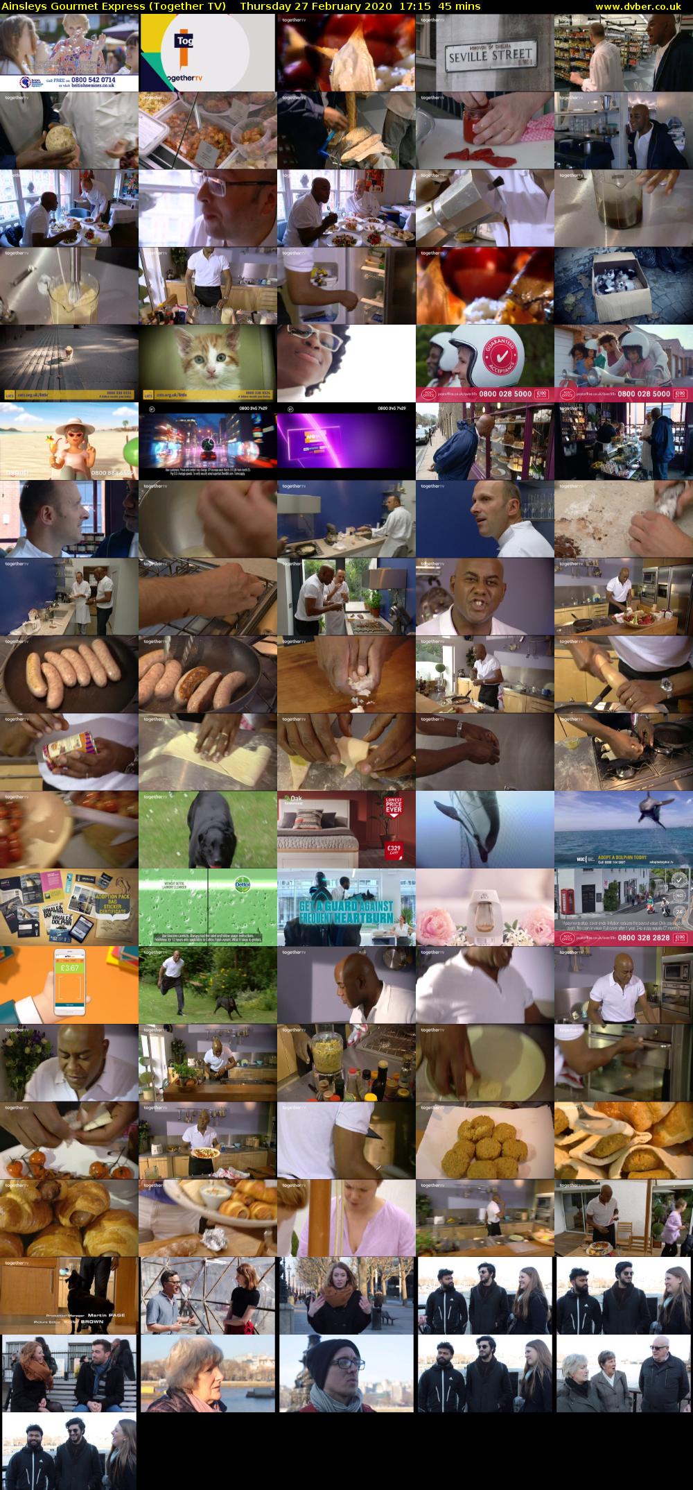 Ainsleys Gourmet Express (Together TV) Thursday 27 February 2020 17:15 - 18:00