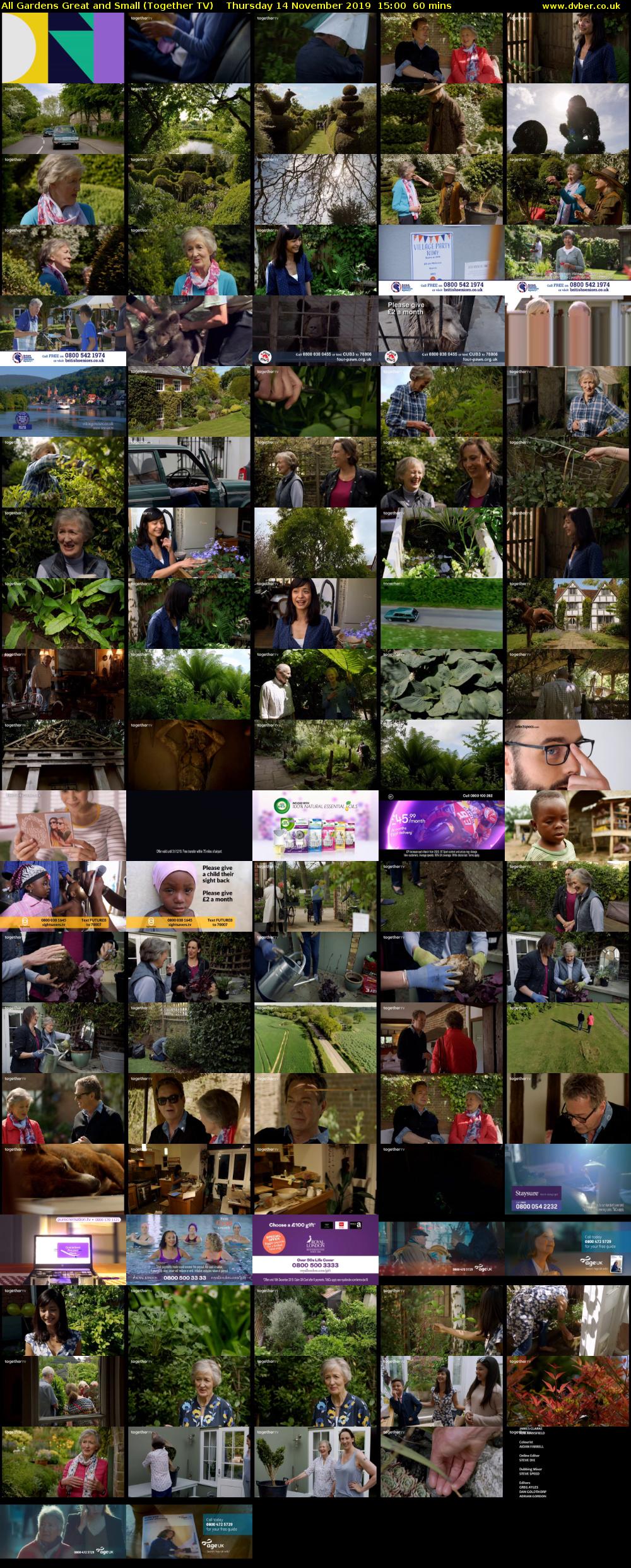 All Gardens Great and Small (Together TV) Thursday 14 November 2019 15:00 - 16:00