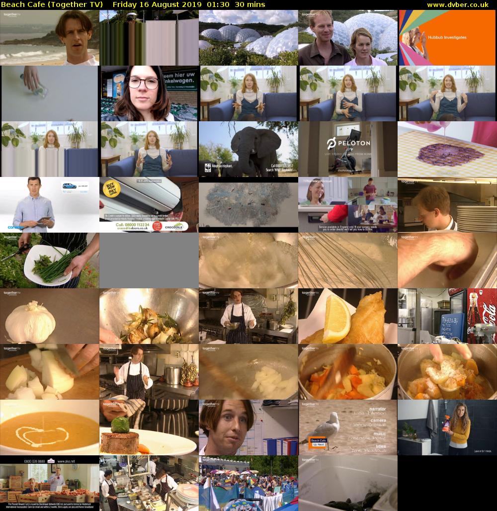 Beach Cafe (Together TV) Friday 16 August 2019 01:30 - 02:00