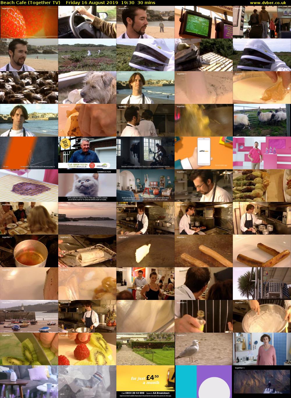 Beach Cafe (Together TV) Friday 16 August 2019 19:30 - 20:00