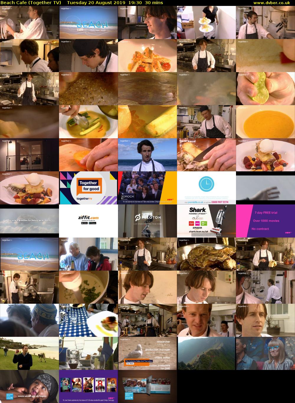 Beach Cafe (Together TV) Tuesday 20 August 2019 19:30 - 20:00