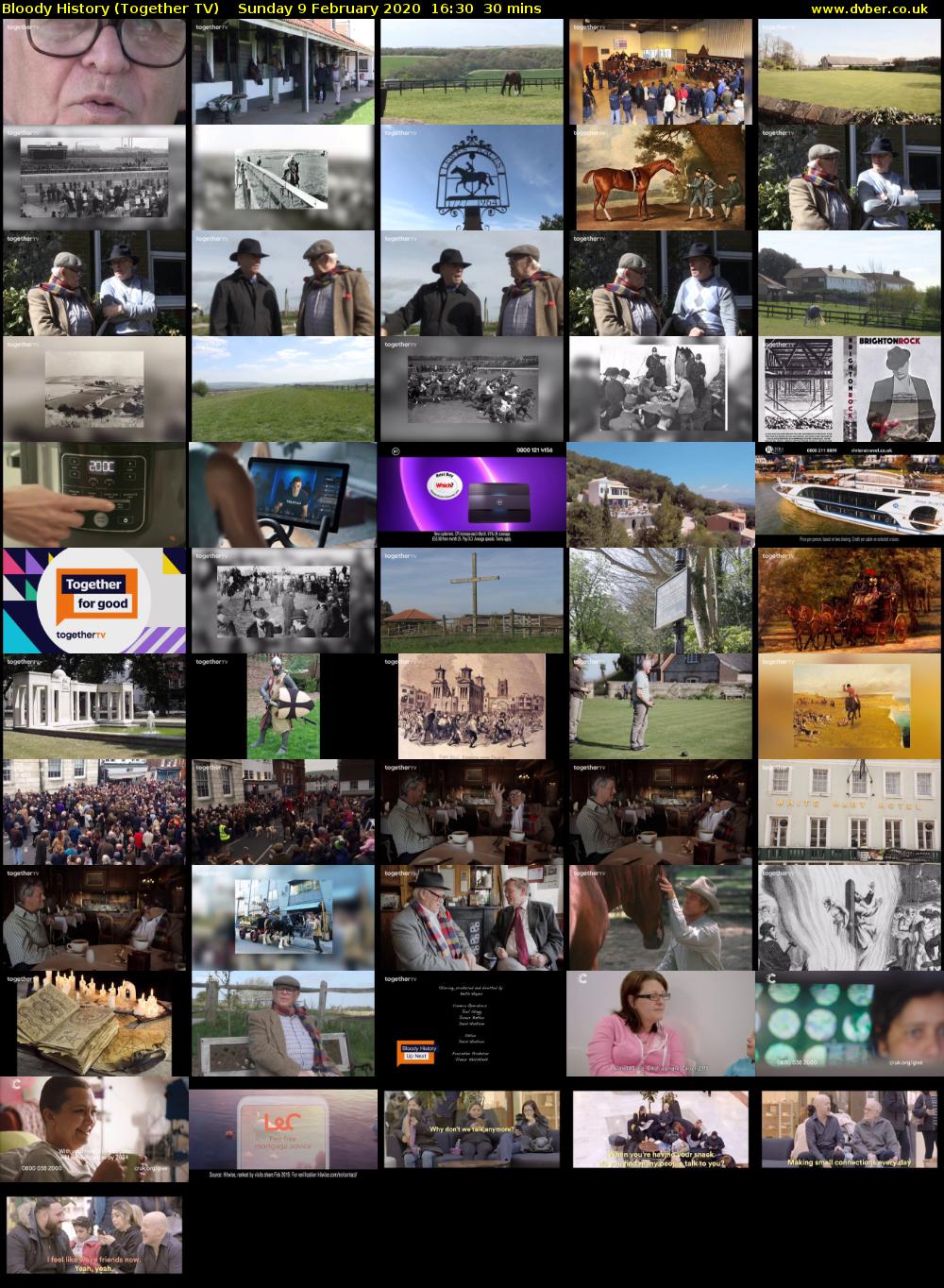 Bloody History (Together TV) Sunday 9 February 2020 16:30 - 17:00