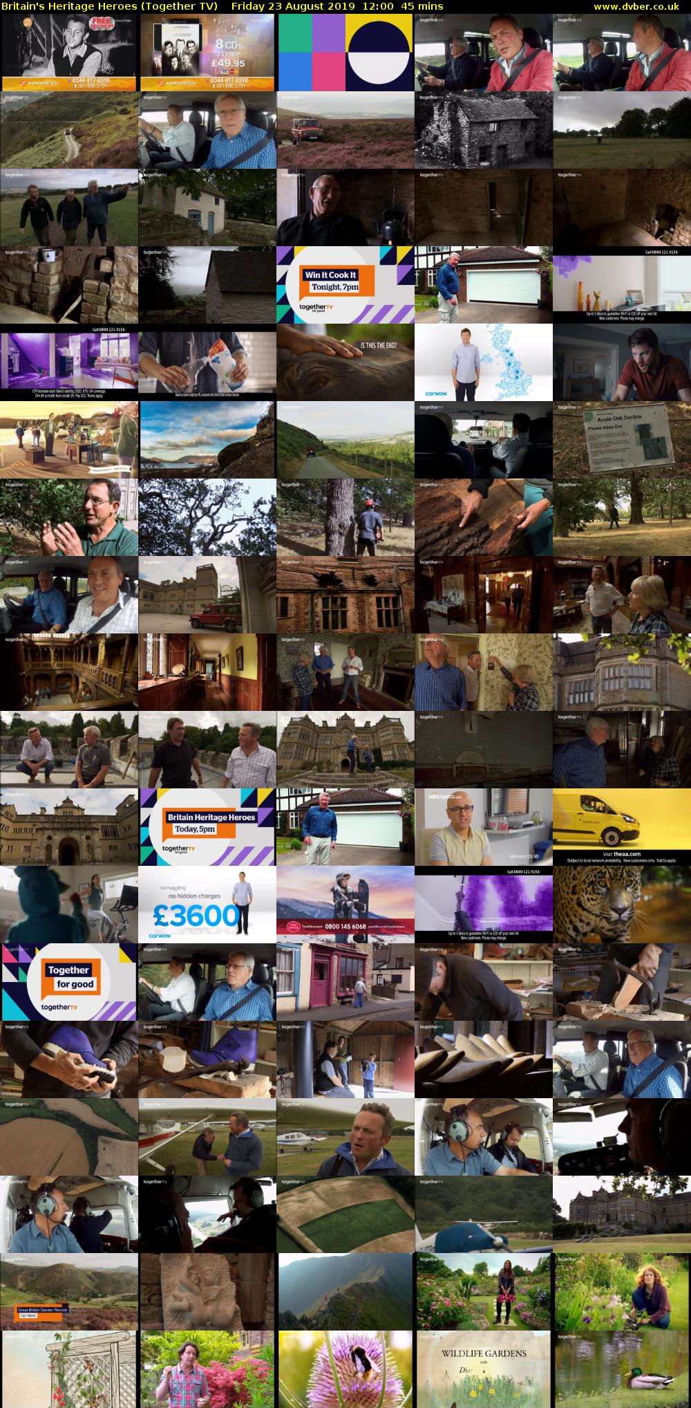 Britain's Heritage Heroes (Together TV) Friday 23 August 2019 12:00 - 12:45