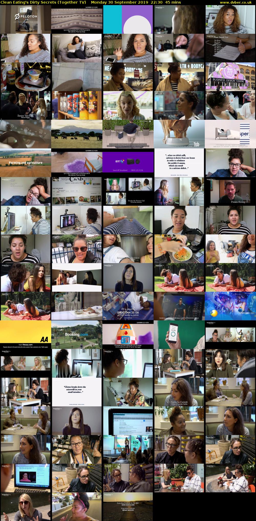 Clean Eating's Dirty Secrets (Together TV) Monday 30 September 2019 22:30 - 23:15