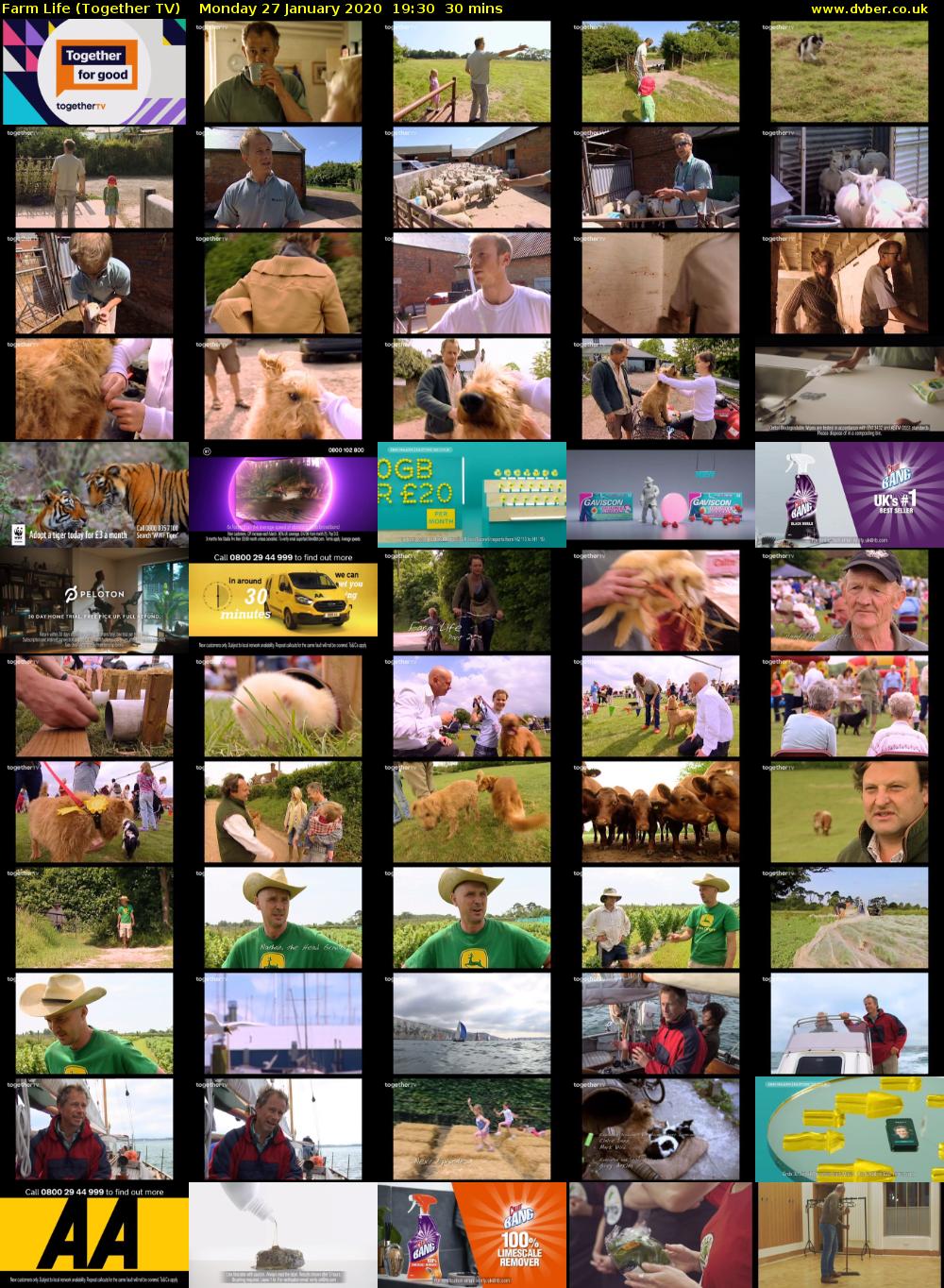 Farm Life (Together TV) Monday 27 January 2020 19:30 - 20:00