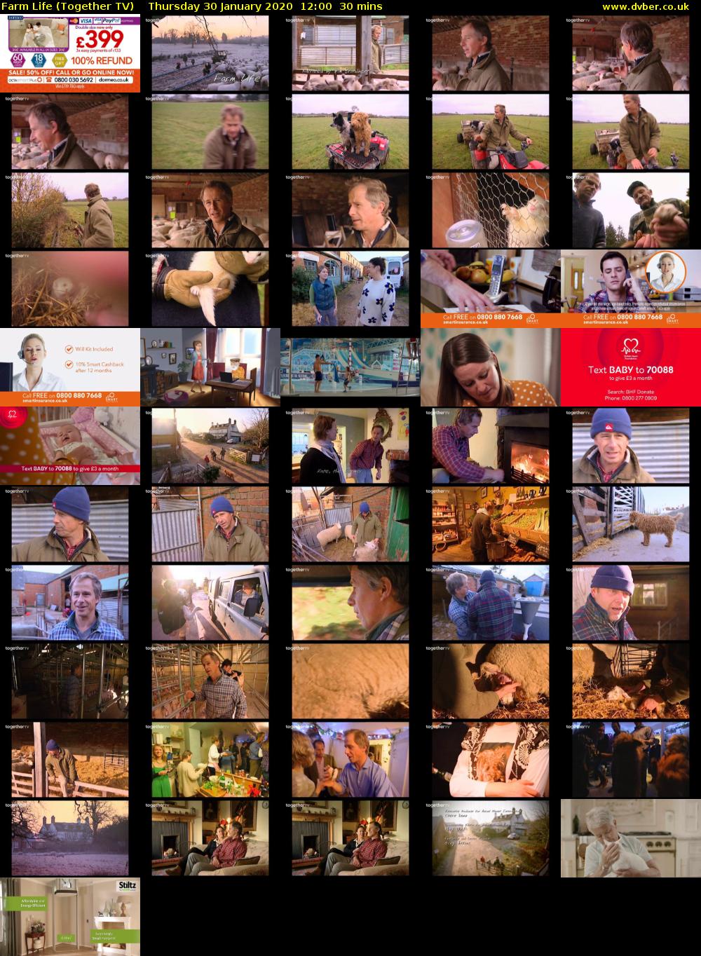 Farm Life (Together TV) Thursday 30 January 2020 12:00 - 12:30
