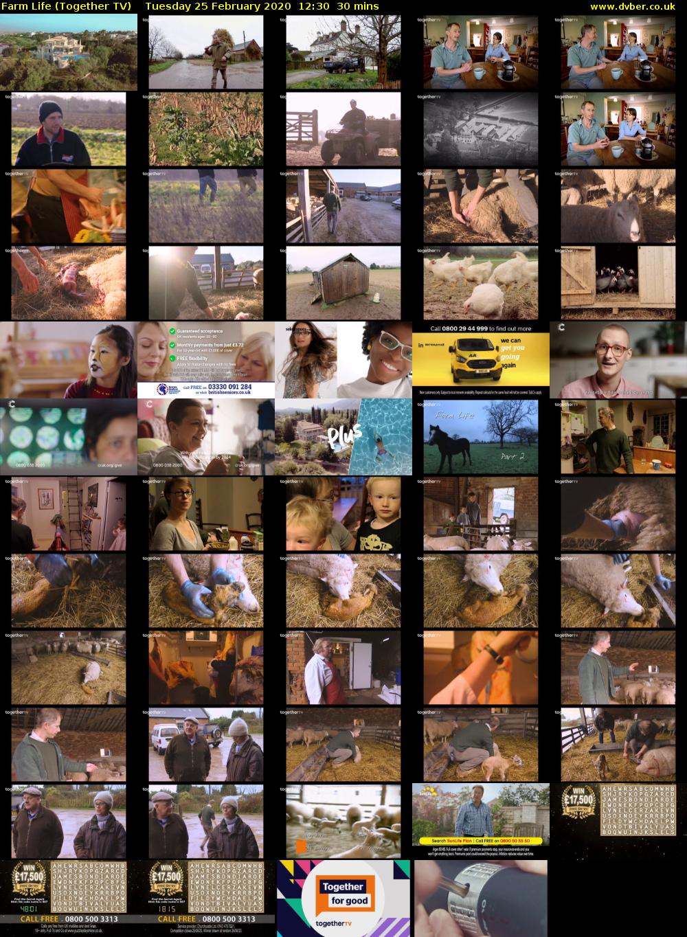Farm Life (Together TV) Tuesday 25 February 2020 12:30 - 13:00