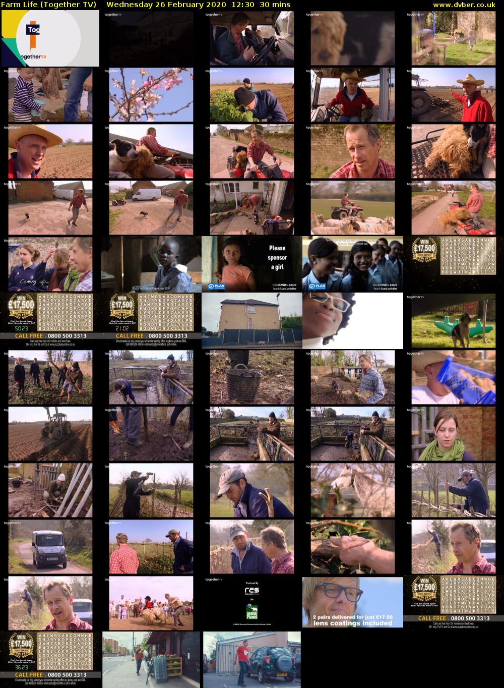 Farm Life (Together TV) Wednesday 26 February 2020 12:30 - 13:00