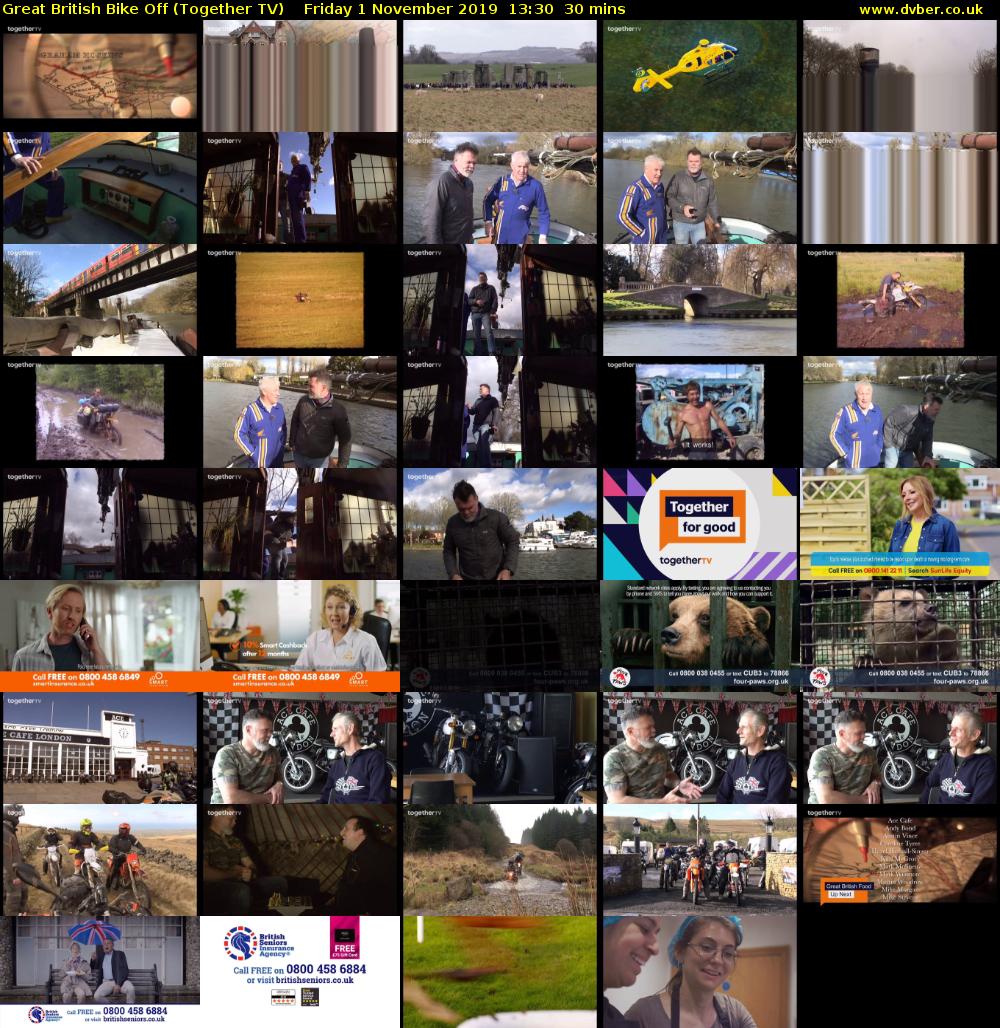 Great British Bike Off (Together TV) Friday 1 November 2019 13:30 - 14:00