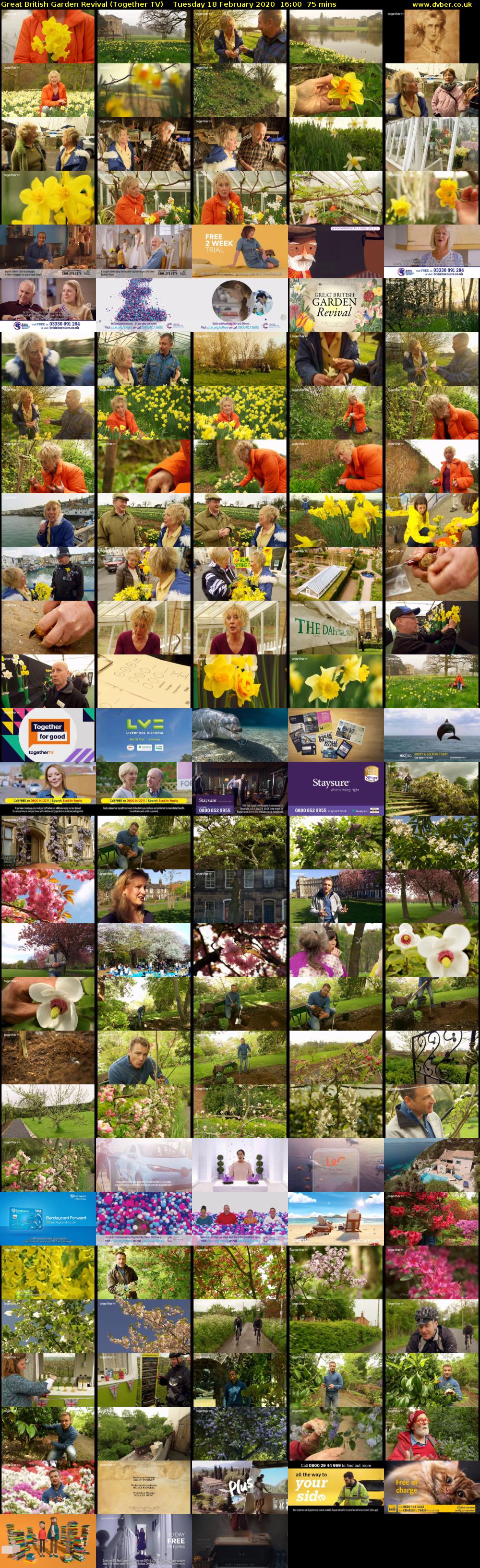 Great British Garden Revival (Together TV) Tuesday 18 February 2020 16:00 - 17:15