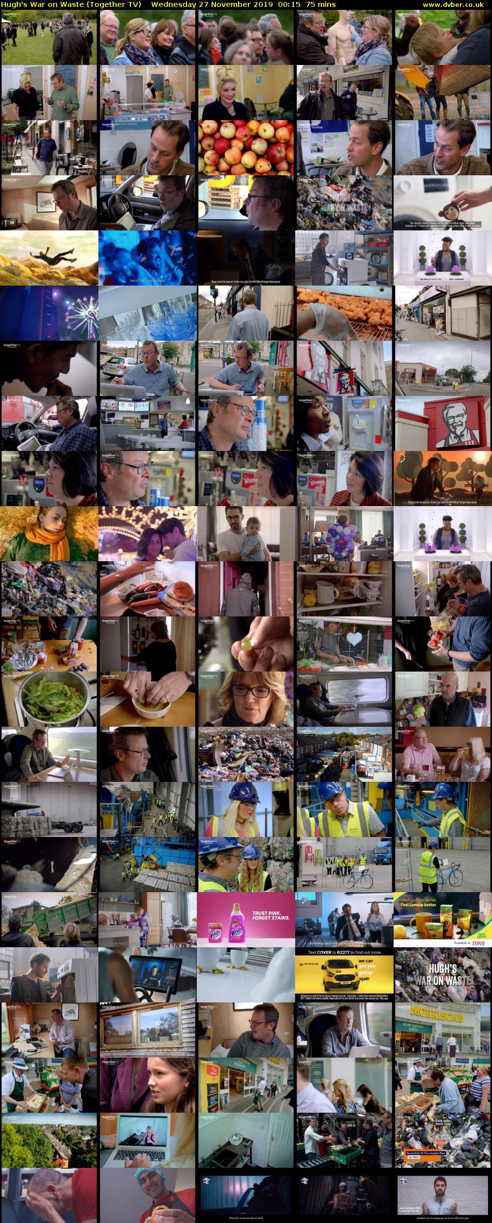 Hugh's War on Waste (Together TV) Wednesday 27 November 2019 00:15 - 01:30