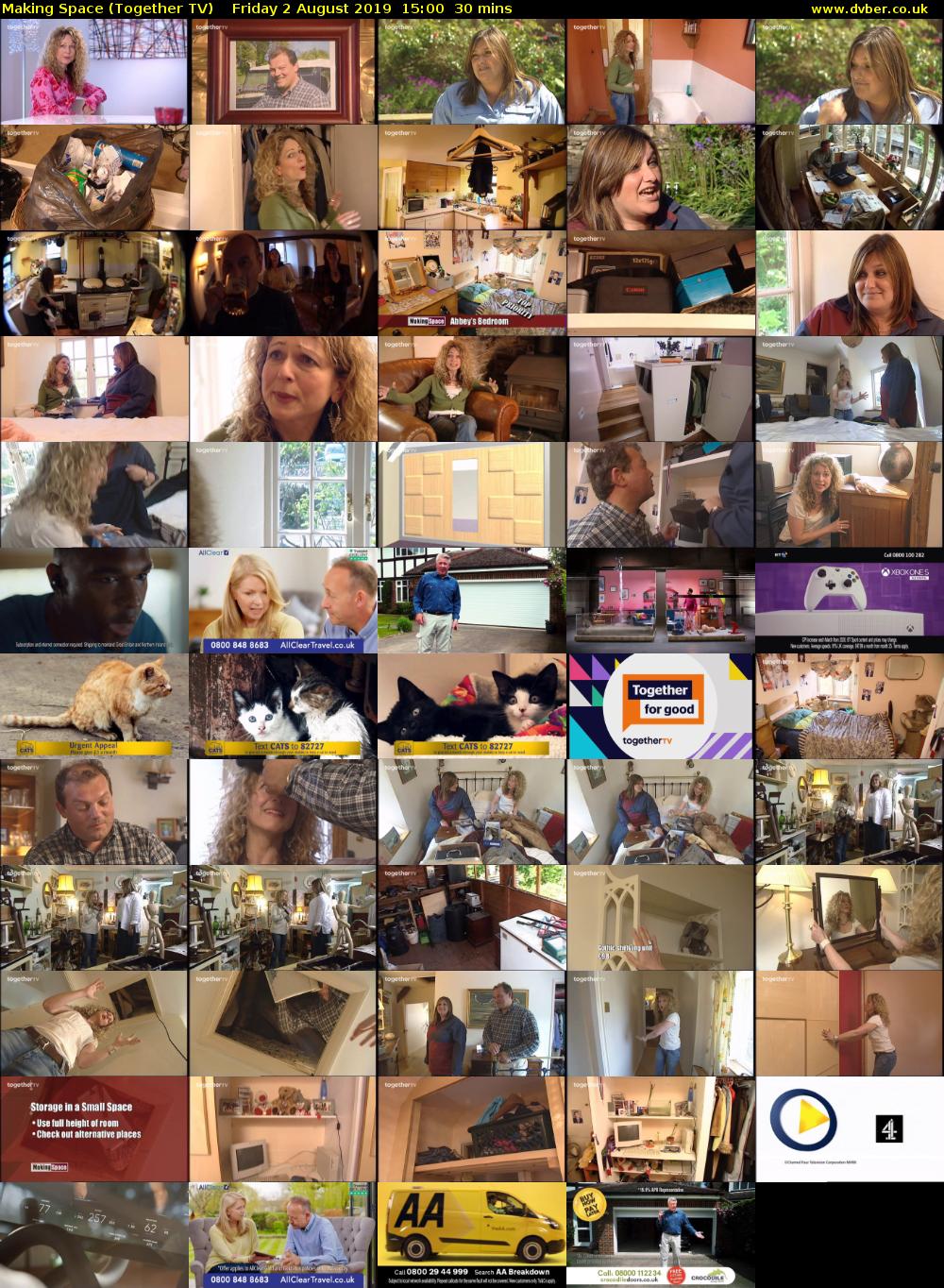Making Space (Together TV) Friday 2 August 2019 15:00 - 15:30