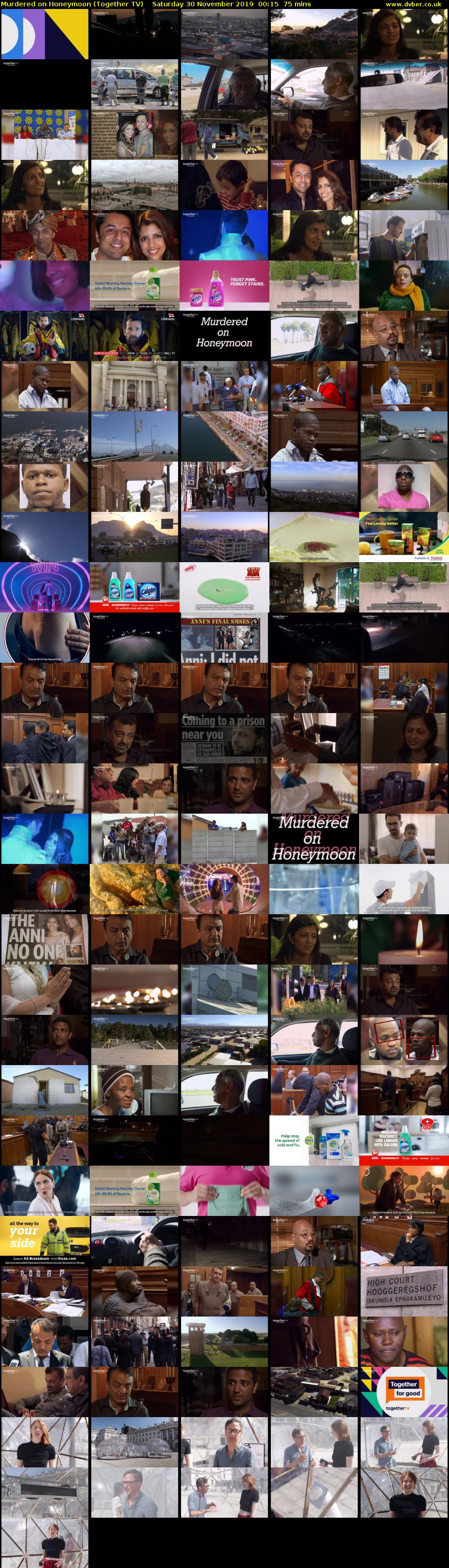 Murdered on Honeymoon (Together TV) Saturday 30 November 2019 00:15 - 01:30