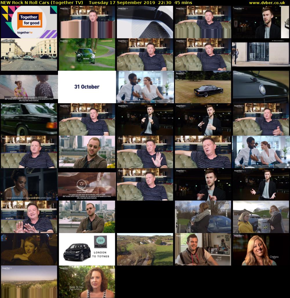 NEW Rock N Roll Cars (Together TV) Tuesday 17 September 2019 22:30 - 23:15