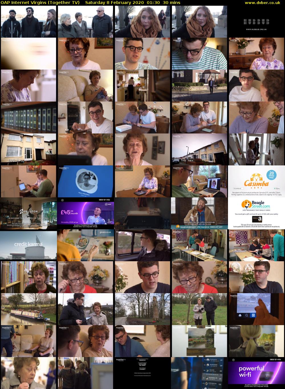 OAP Internet Virgins (Together TV) Saturday 8 February 2020 01:30 - 02:00