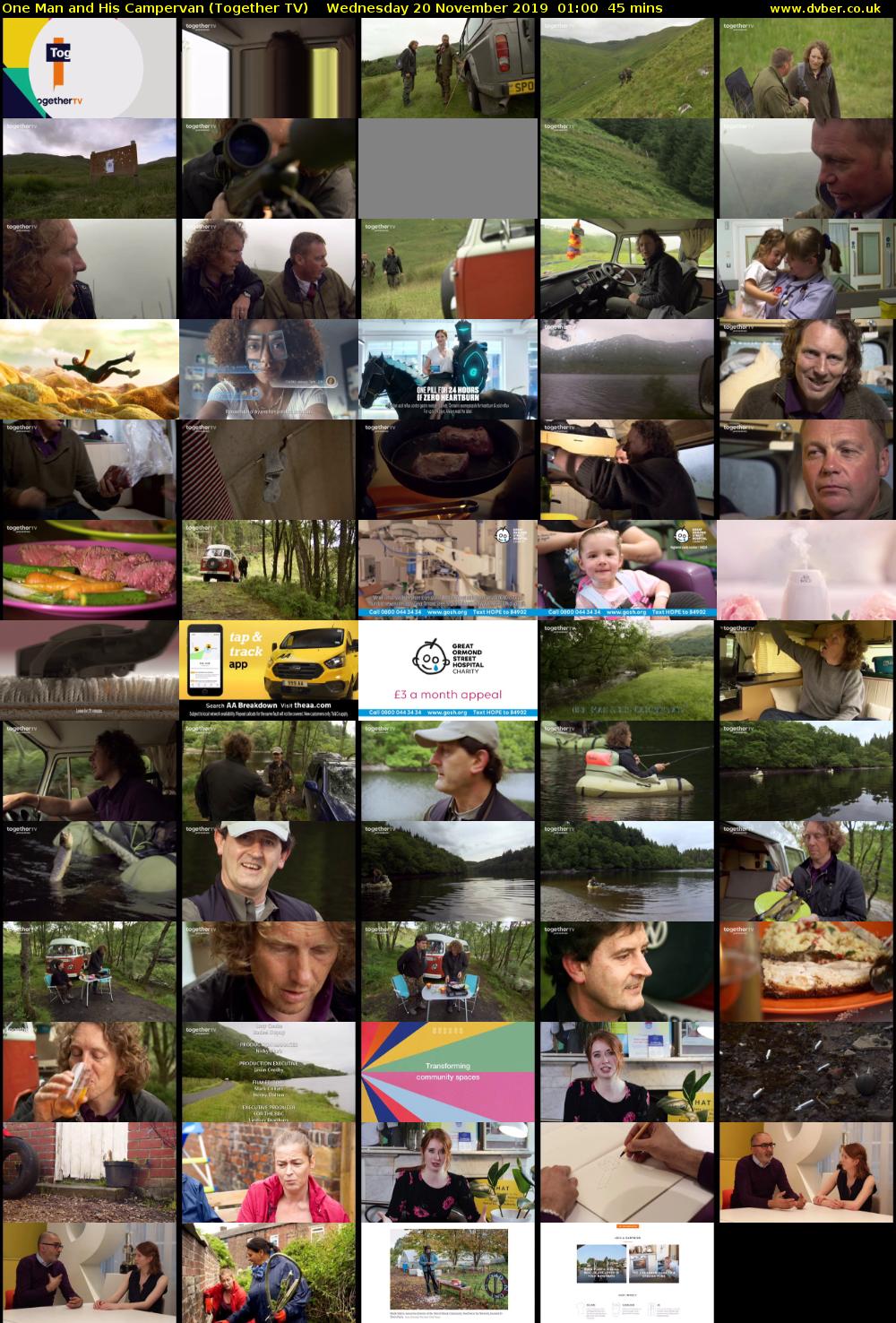One Man and His Campervan (Together TV) Wednesday 20 November 2019 01:00 - 01:45