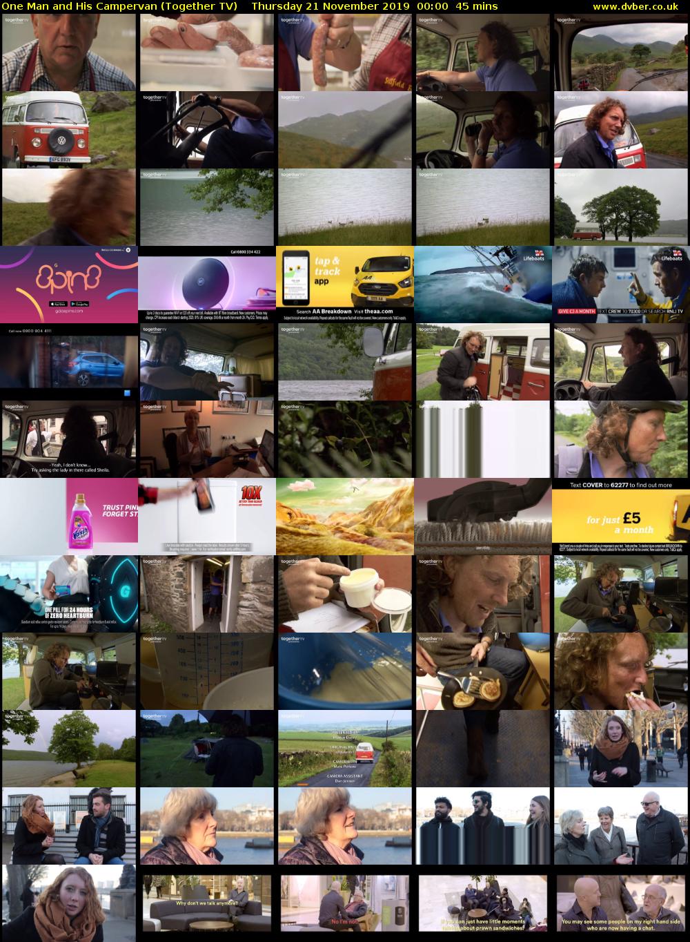 One Man and His Campervan (Together TV) Thursday 21 November 2019 00:00 - 00:45