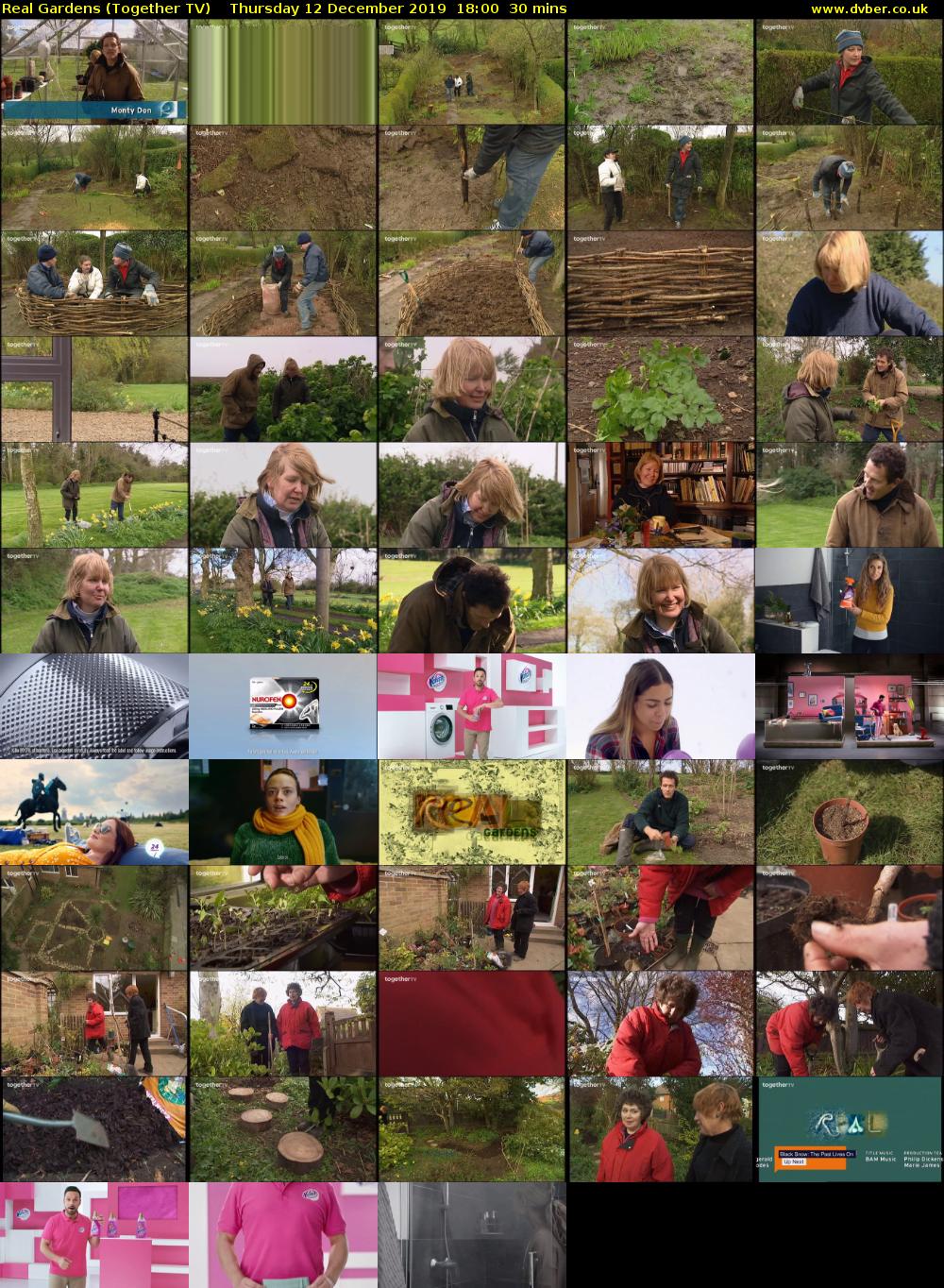 Real Gardens (Together TV) Thursday 12 December 2019 18:00 - 18:30