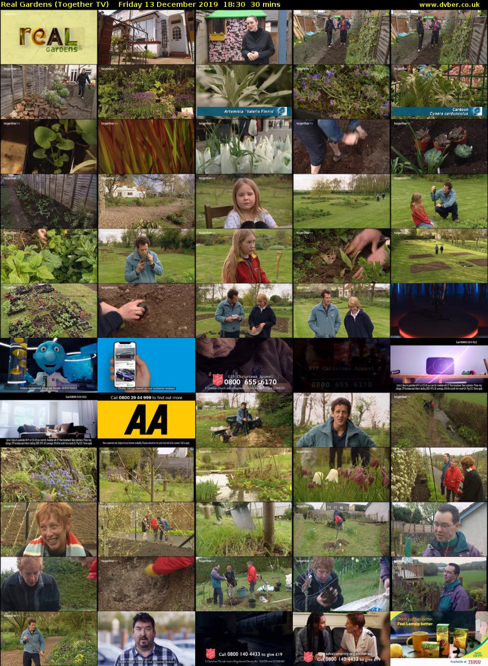 Real Gardens (Together TV) Friday 13 December 2019 18:30 - 19:00