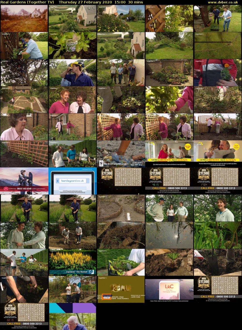 Real Gardens (Together TV) Thursday 27 February 2020 15:00 - 15:30